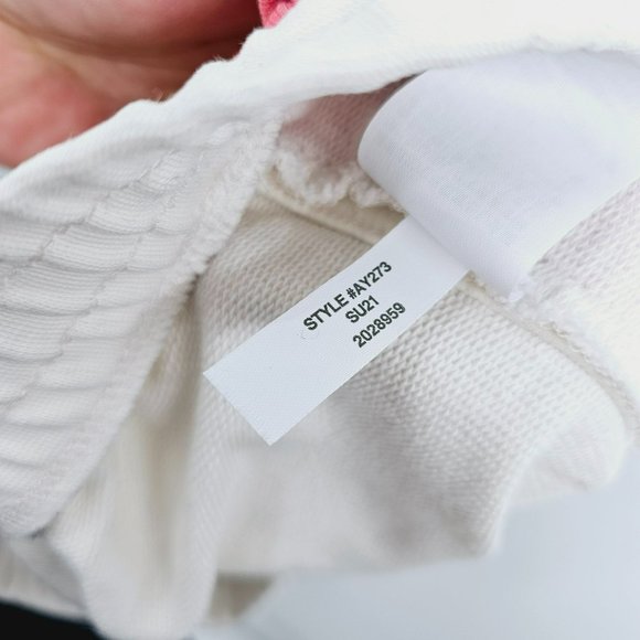 J Crew Factory Rainbow Striped Side Panel Shorts XXS White Retro Athletic Terry - Picture 8 of 14